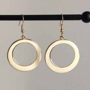 Vintage Classic Enamel Hoop Earrings